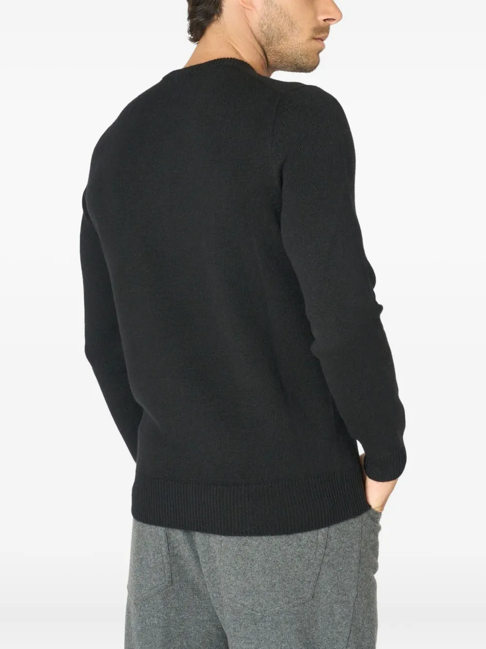 Malo Trui met hoge hals Zwart