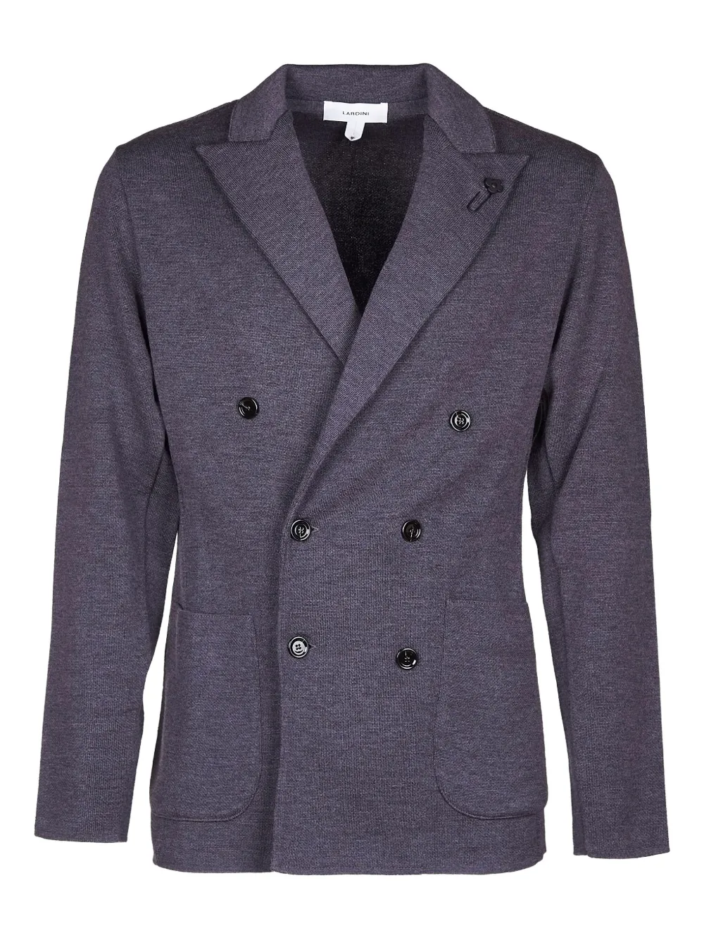 Lardini blazer tejido con doble botonadura | gris | Image 1