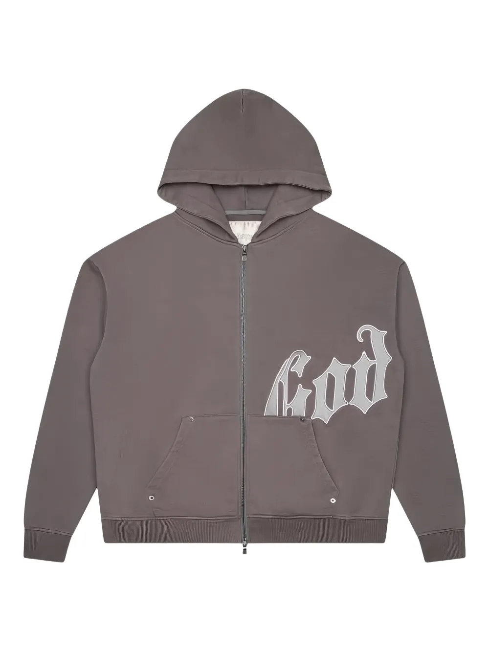 GODSPEED OG Logo V2 zip hoodie | Grey | Image 1