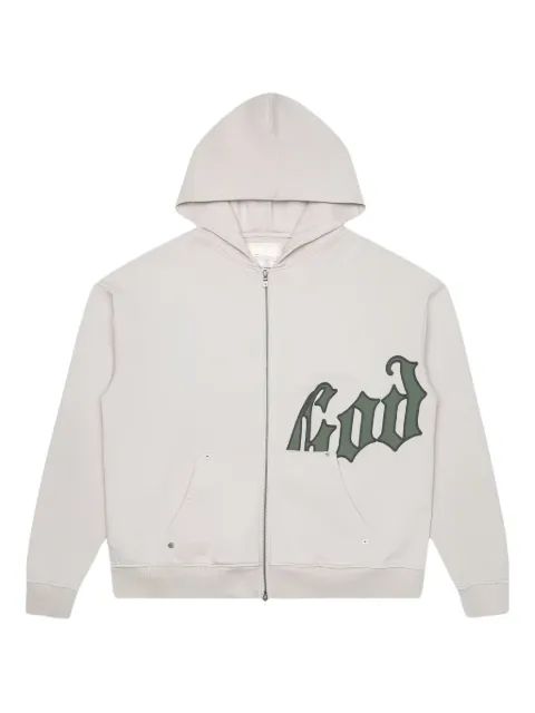 GODSPEED logo zip hoodie