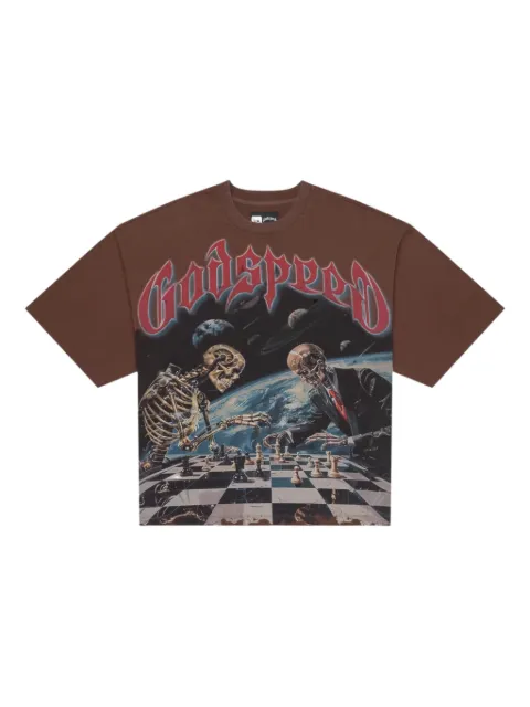 GODSPEED Checkmate graphic-print T-shirt