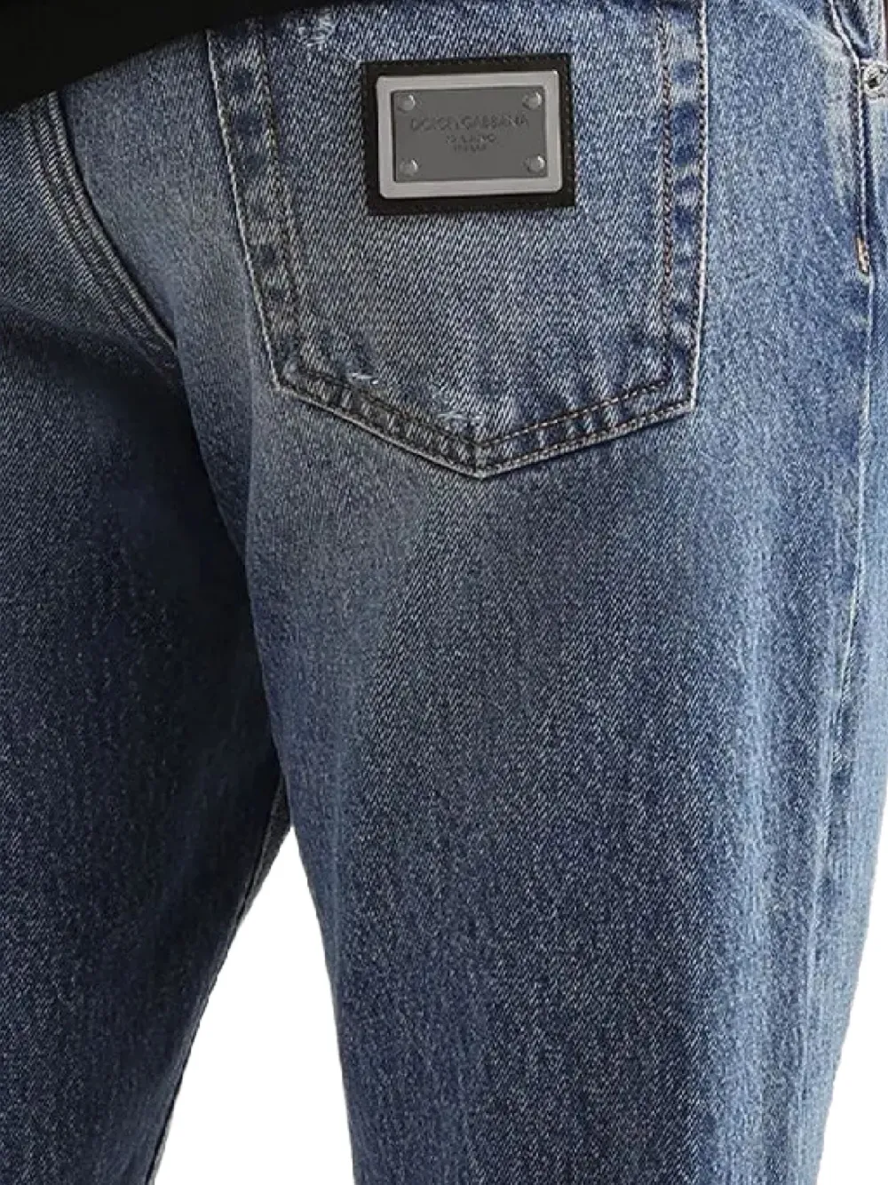 Dolce & Gabbana Gerafelde jeans Blauw