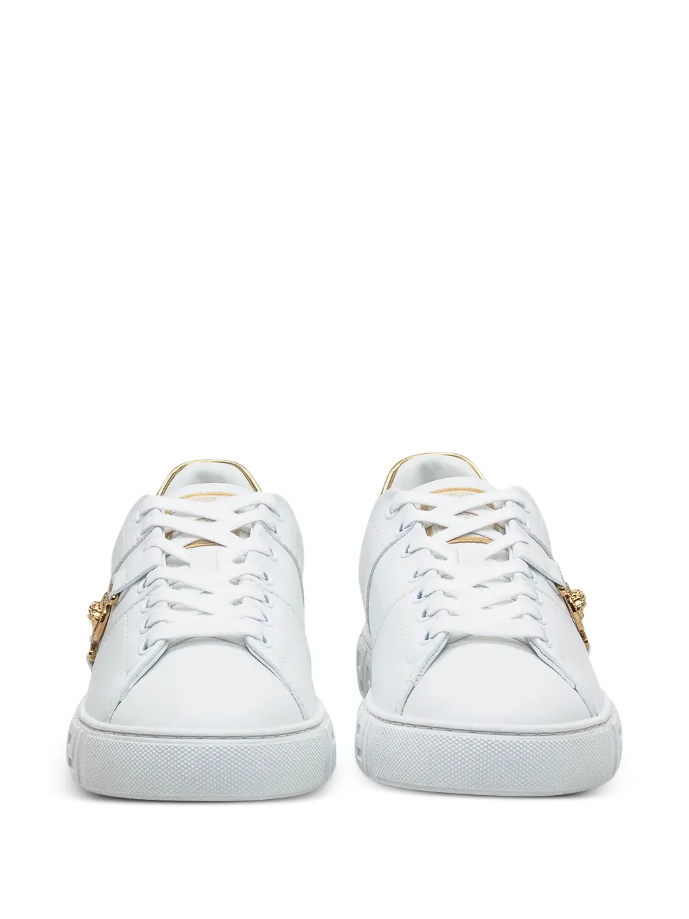 Versace greek-key emblem sneakers White