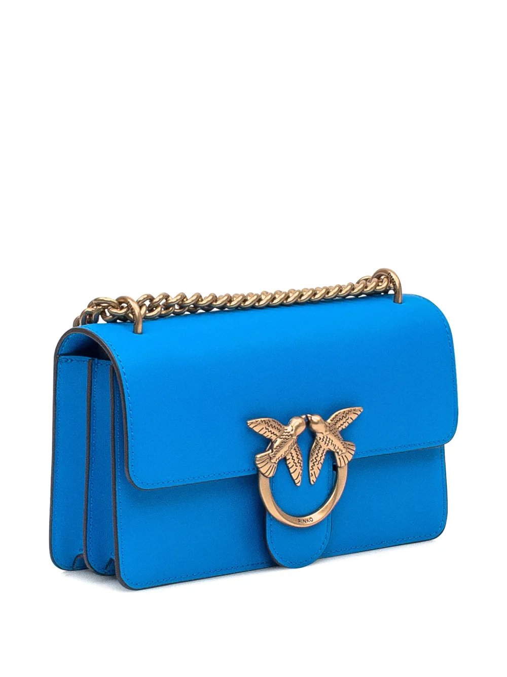 PINKO Love Birds schoudertas met ketting Blauw