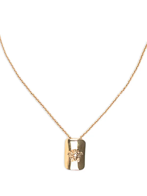 VERSACE ネックレス メドゥーサ プレート ゴールド Versace メドゥーサプレート ネックレス | ゴールドトーン | FARFETCH JP