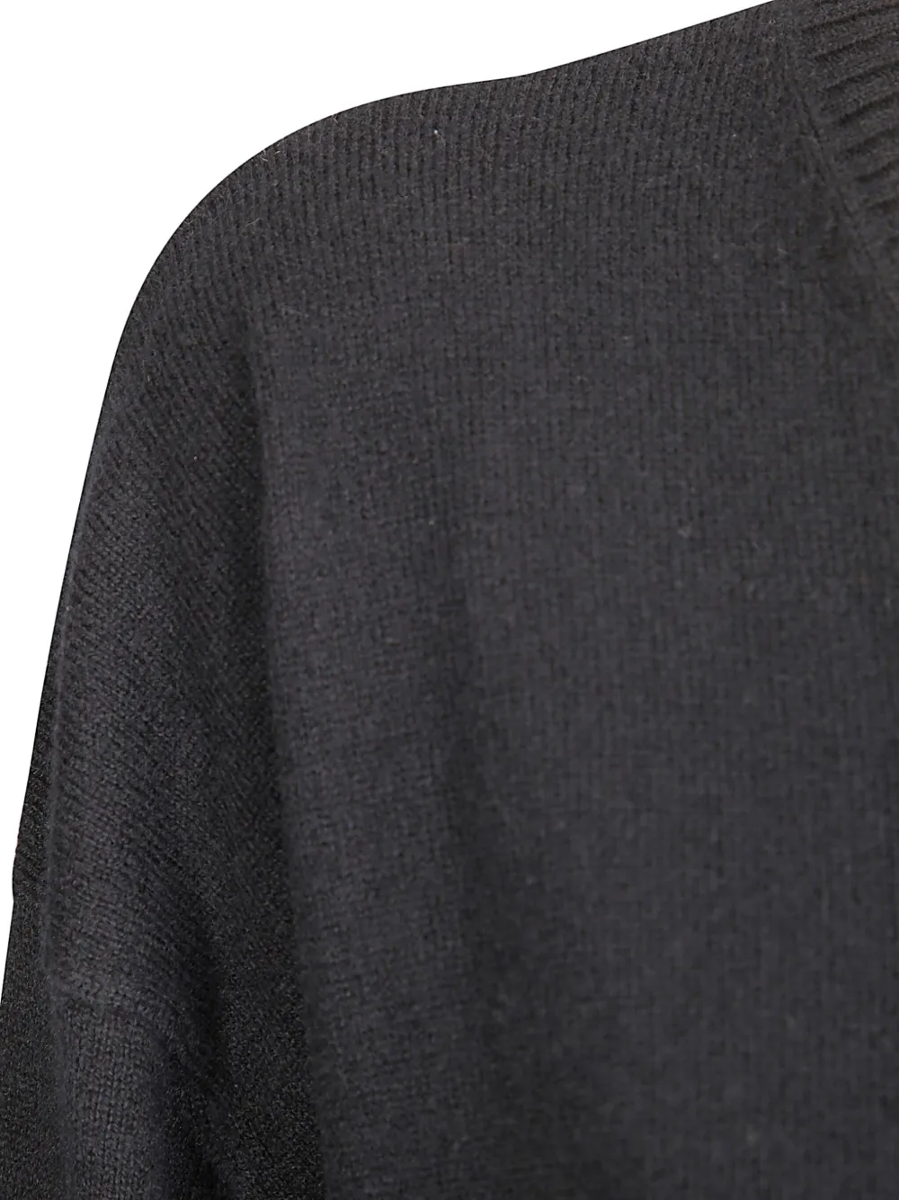 Hira Soft Sweater With V-neck In Black