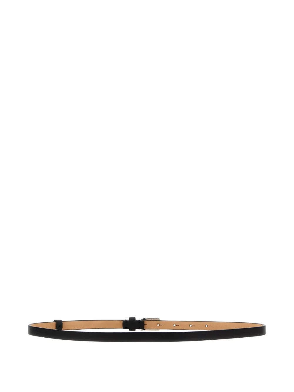 Max Mara Leren riem Zwart