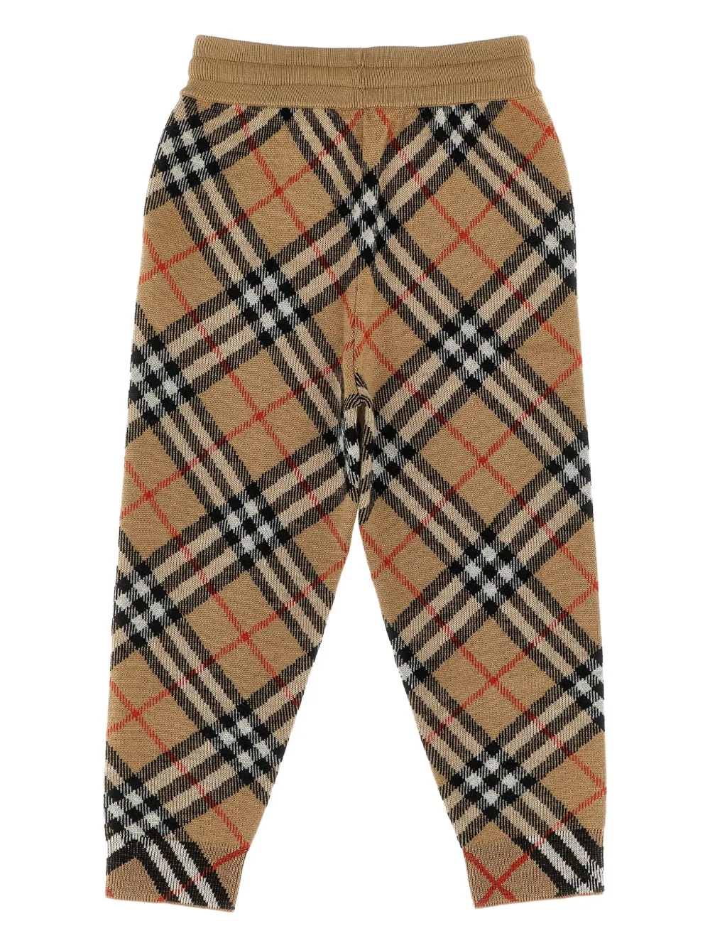 Burberry Kids Geruite joggingbroek Bruin