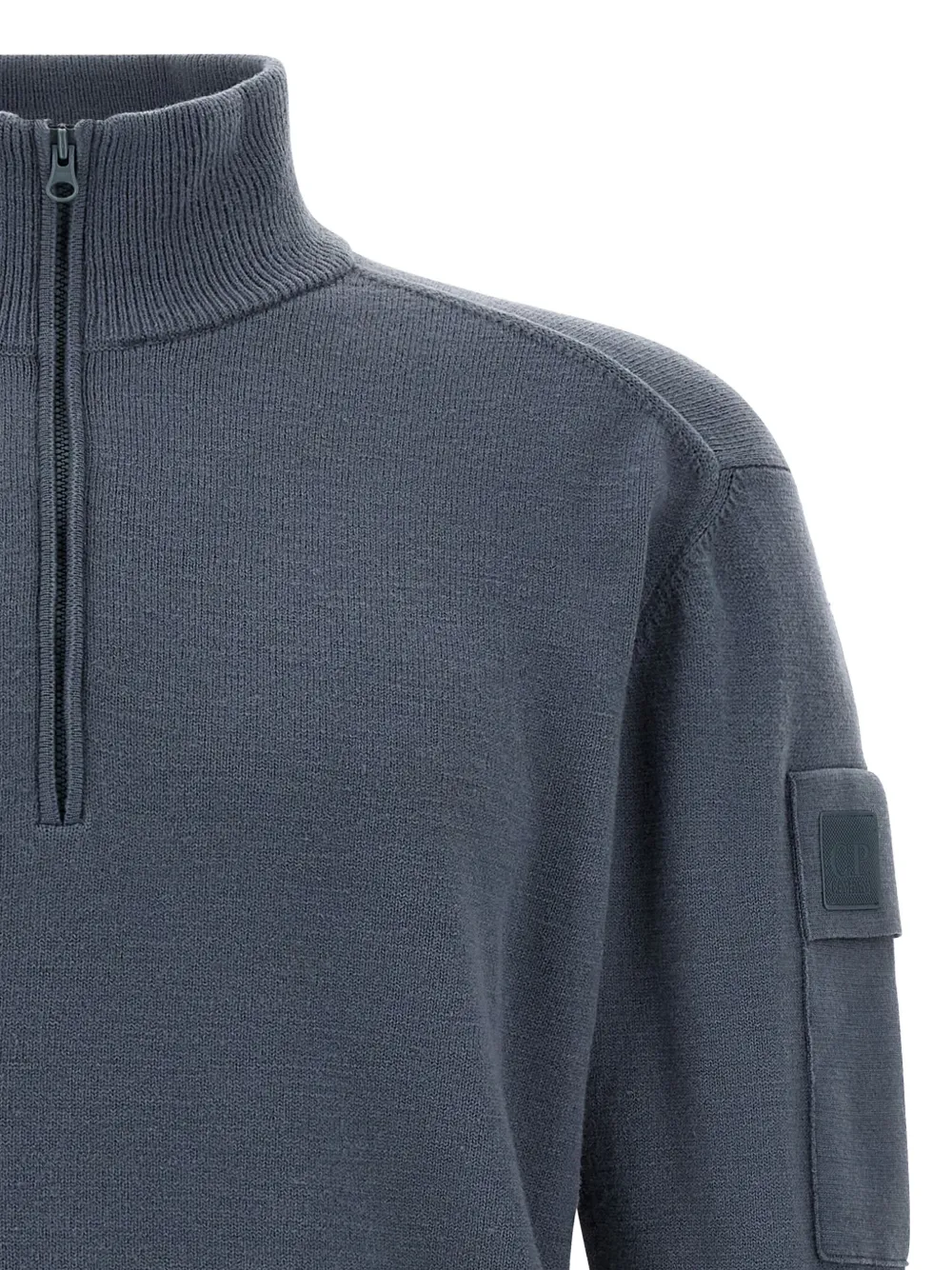 C.P. Company high-neck patch-pocket sweater Blauw