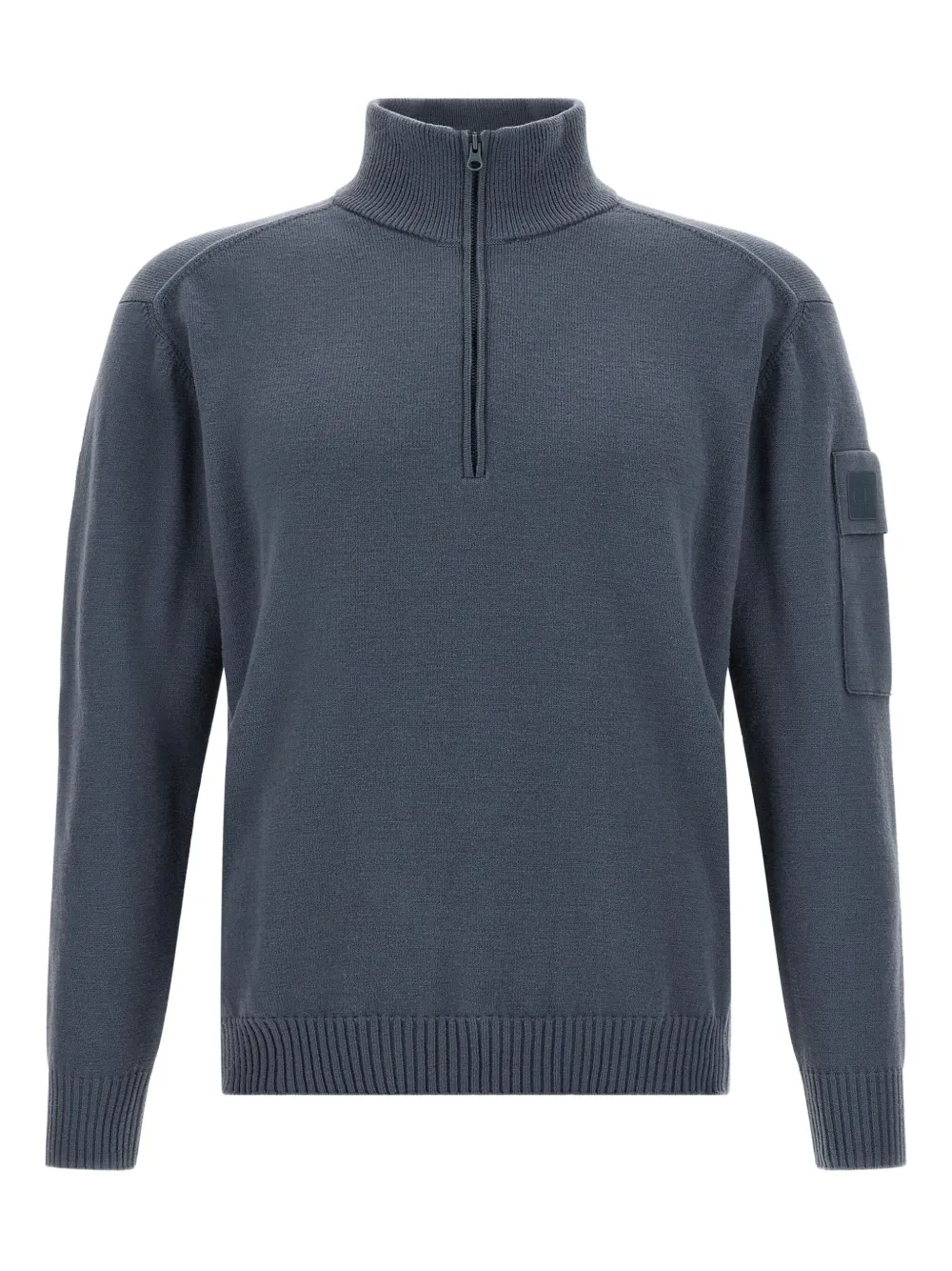 C.P. Company high-neck patch-pocket sweater Blauw