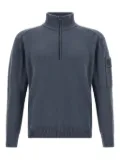 C.P. Company high-neck patch-pocket sweater - Blue