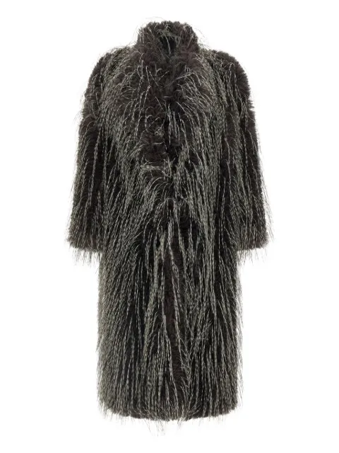 B&B COUTURE single-breasted shawl-neck coat