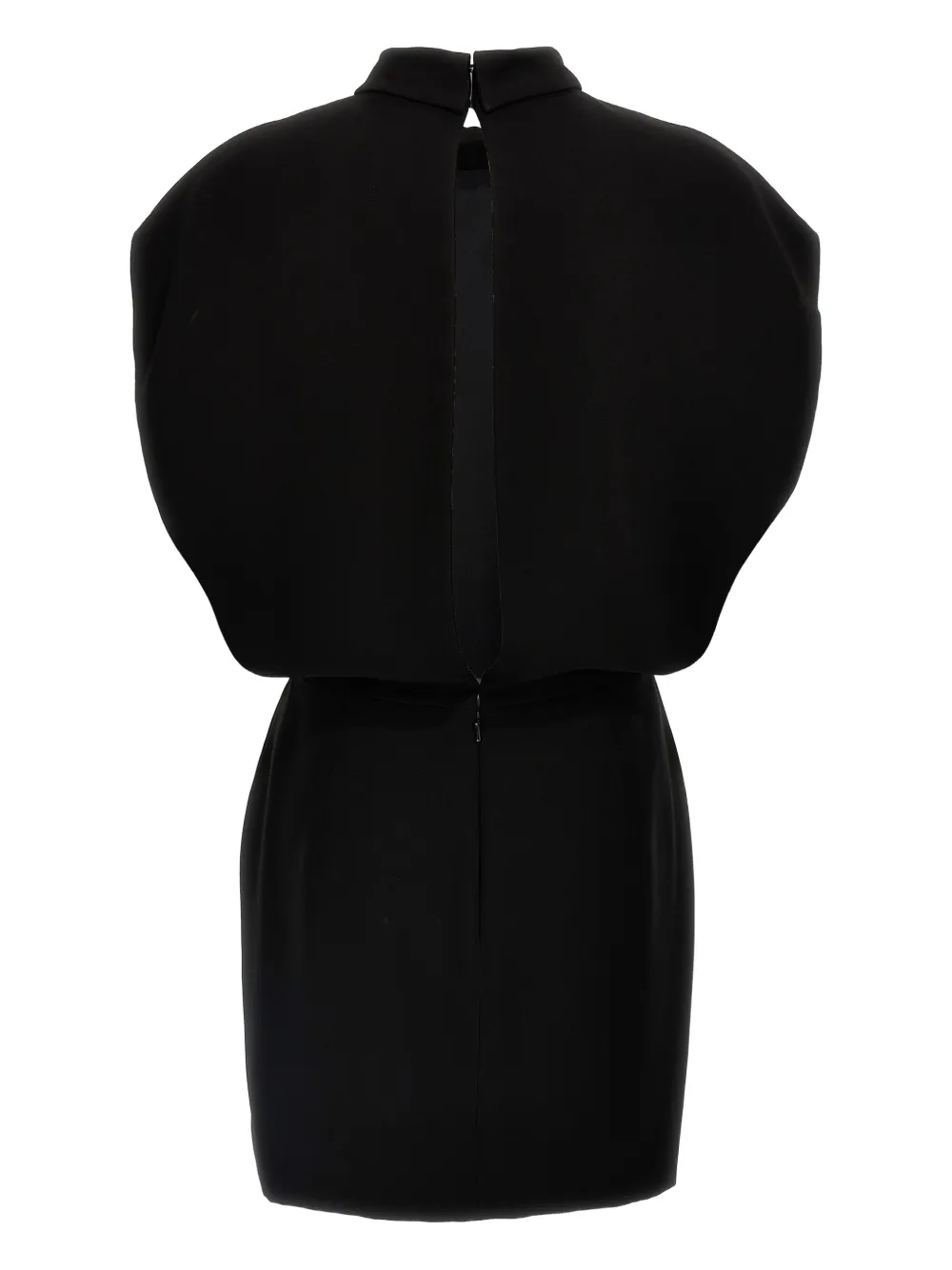 Max Mara mock-neck mini dress - Zwart