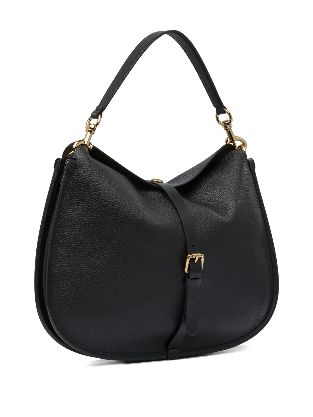ETRO buckle-fastening leather shoulder bag Zwart