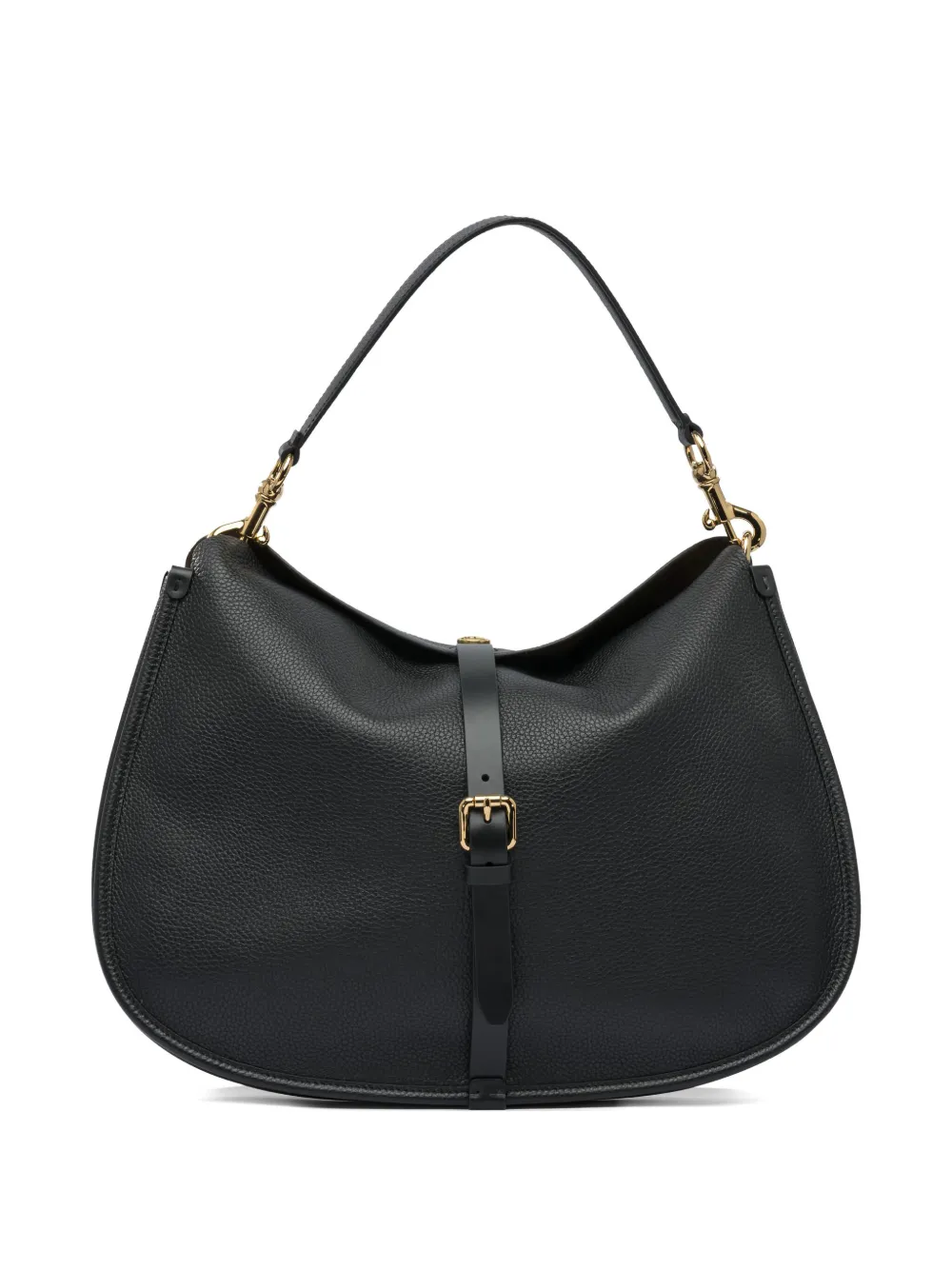 ETRO buckle-fastening leather shoulder bag Zwart