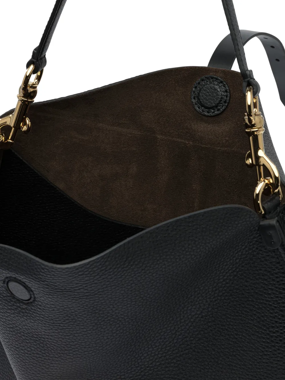 ETRO buckle-fastening leather shoulder bag Zwart