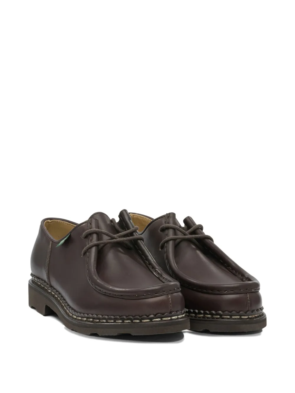 Paraboot leather lace-up loafers Brown