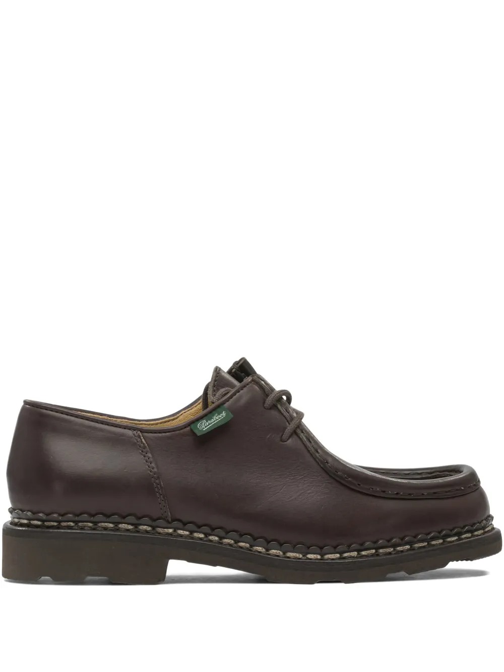 Paraboot leather lace-up loafers Brown