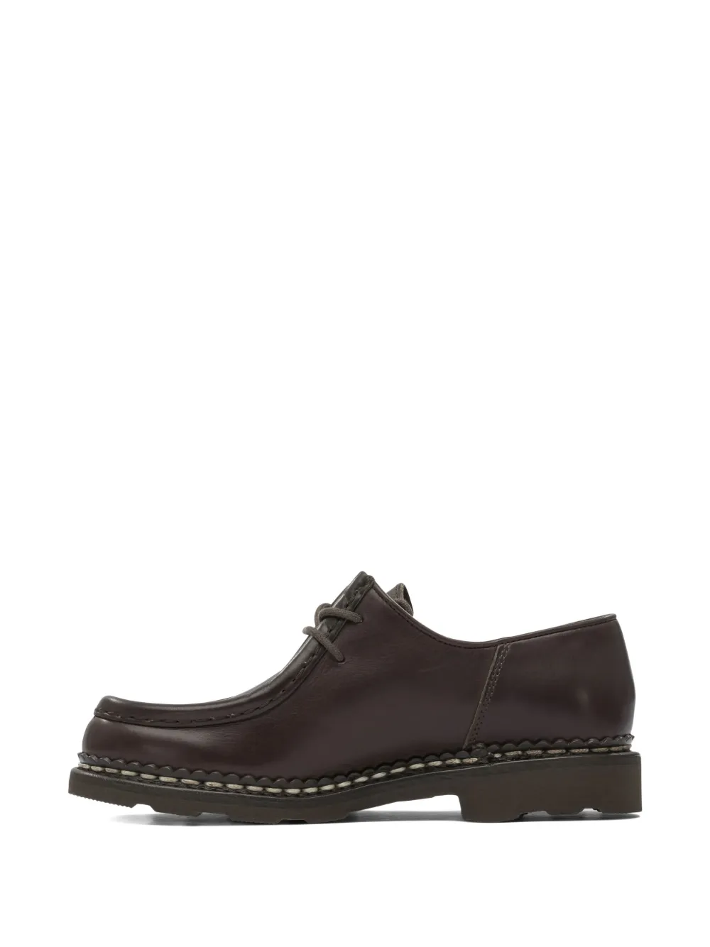 Paraboot leather lace-up loafers Brown