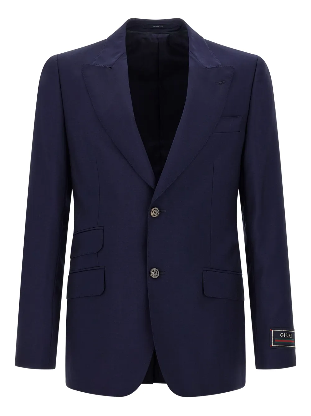 Gucci peak-lapel blazer Blauw