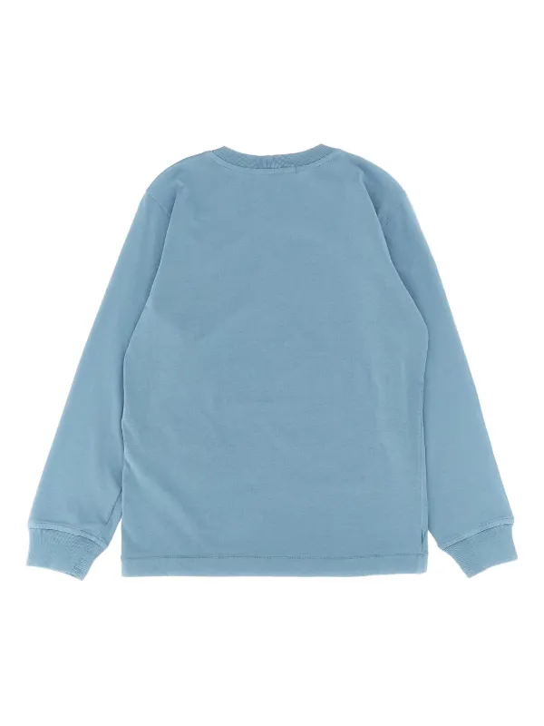 Stone Island Junior ロゴ ロングtシャツ | ブルー | FARFETCH JP