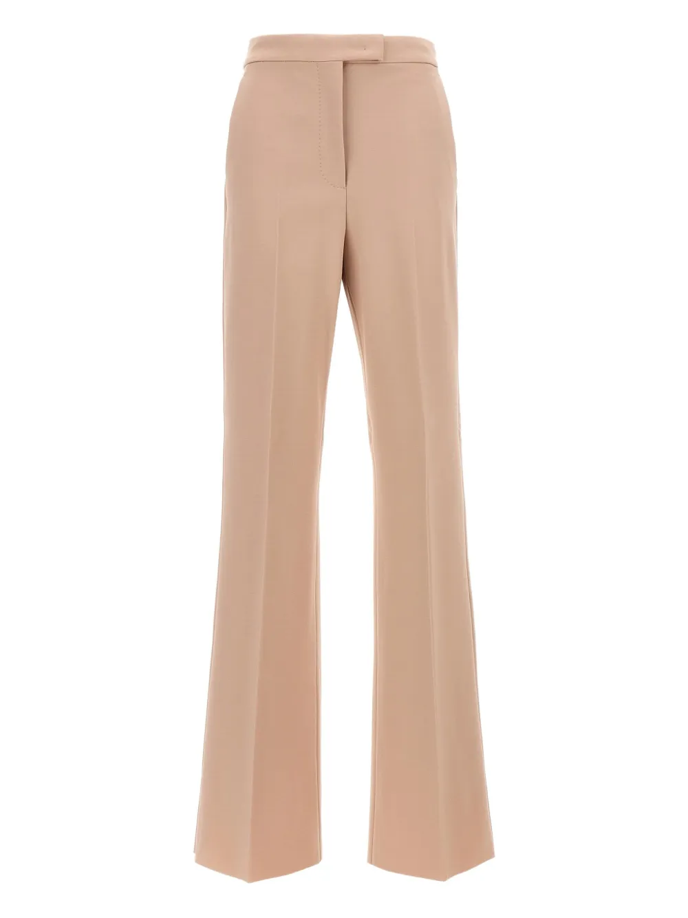 pressed-crease trousers