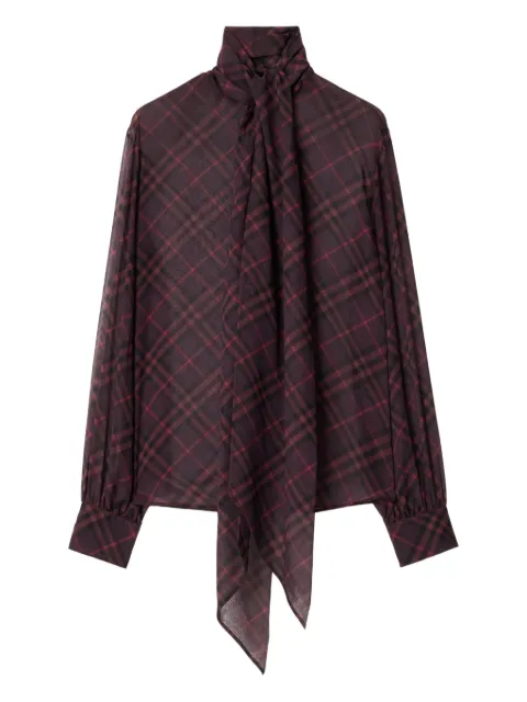 Burberry check-pattern blouse