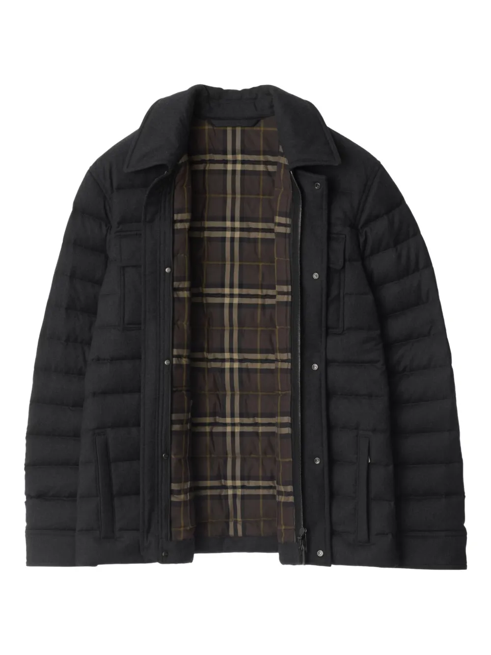 Burberry two-way zip-closure padded jacket | Black | Image 1
