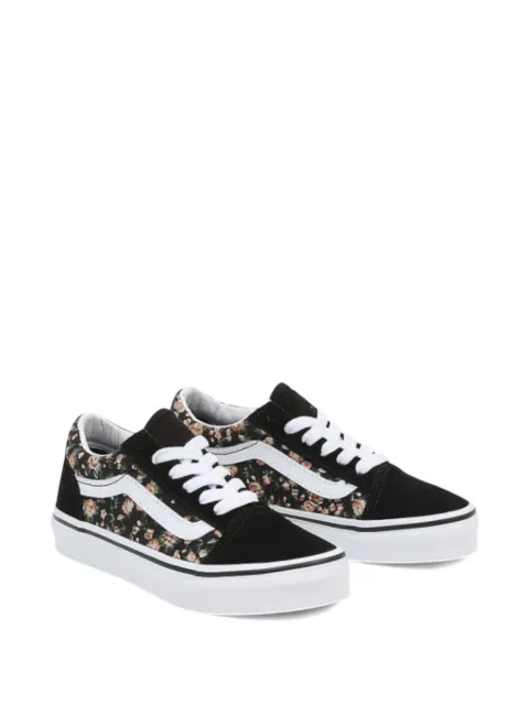 Vans Kids Old Skool floral-print sneakers
