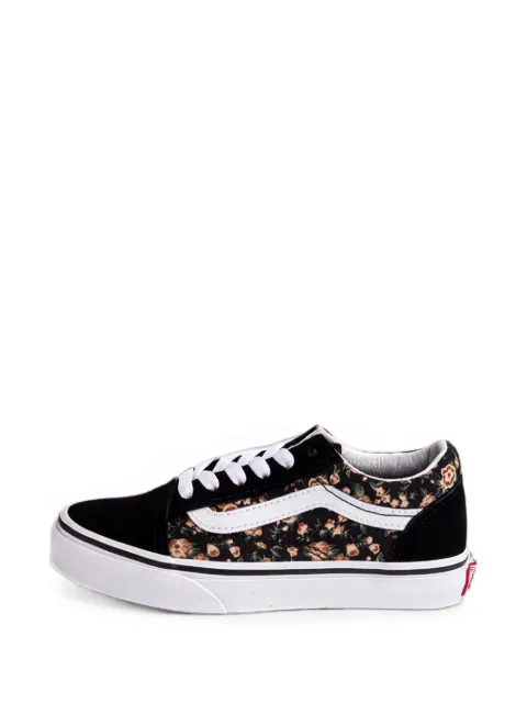 Vans Kids Old Skool floral-print sneakers