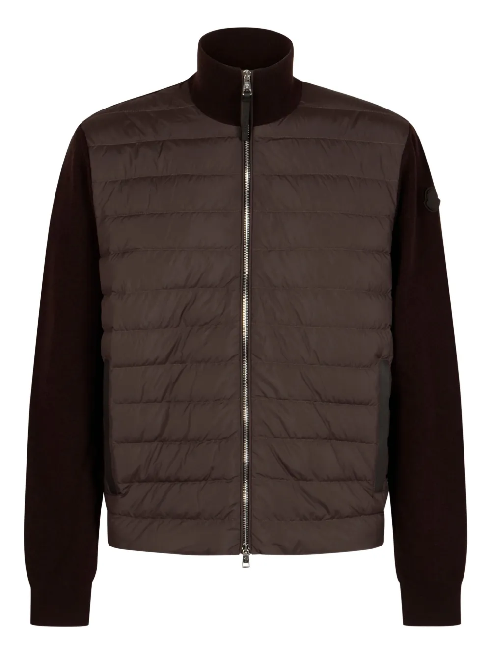 Moncler quilted knitted cardigan Bruin