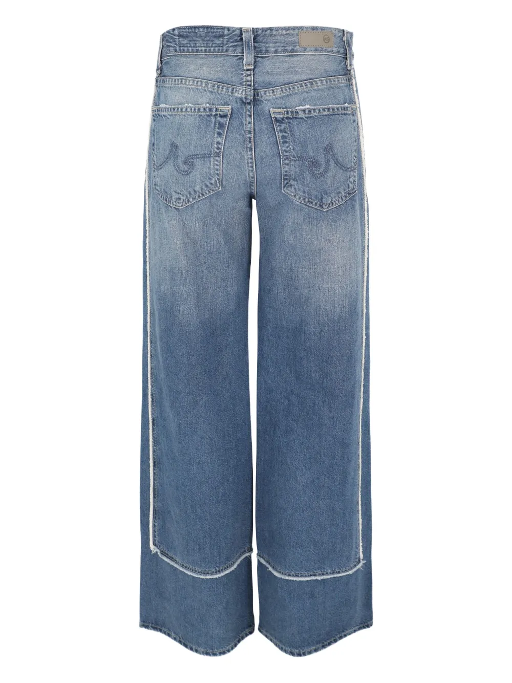 AGL Jeans met franje - Blauw