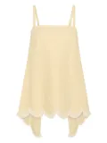 Posse Essie scalloped-hem tank-top - Neutrals