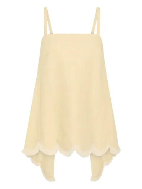 Posse Essie scalloped-hem tank-top