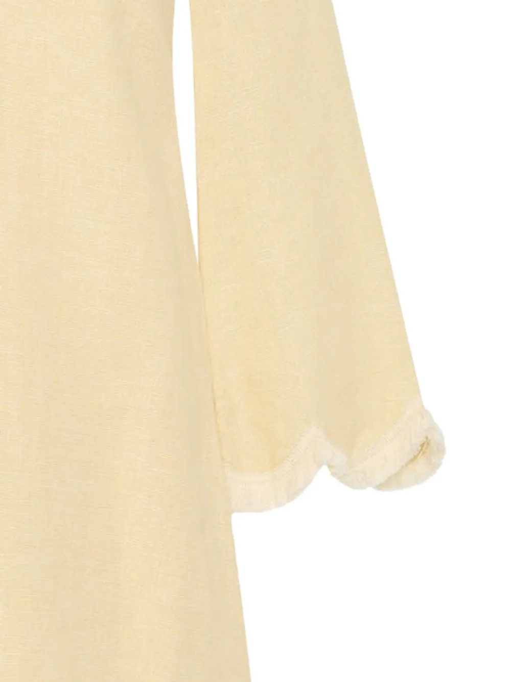 Posse Essie scalloped-hem mini dress - Beige