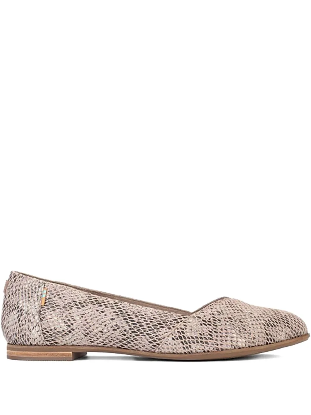 Julie "Snake Print Pink" ballet flats