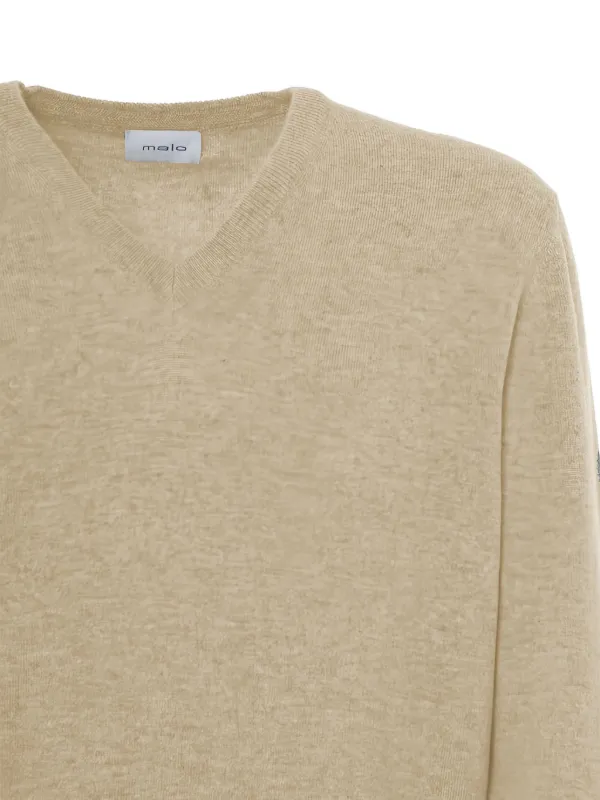 Malo V-neck Cashmere Sweater | Neutrals | FARFETCH