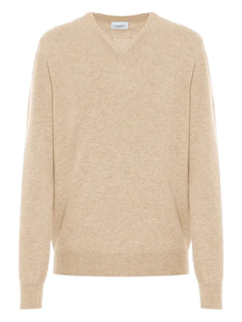Malo suéter de cachemira con cuello en V