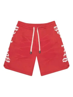 SP5DER OG Studded Shorts | Red | FARFETCH