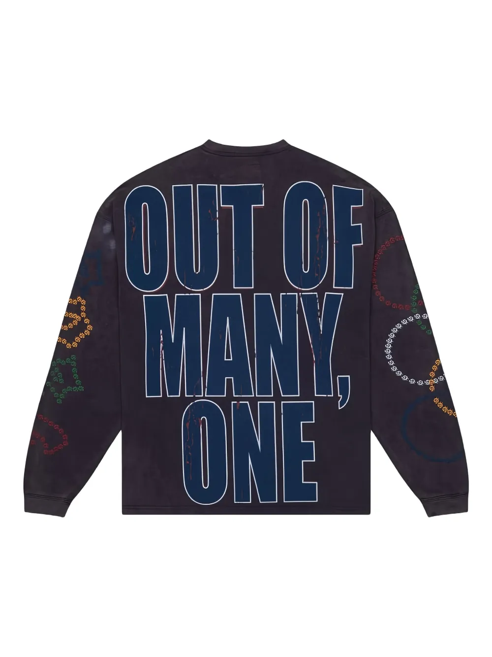 GODSPEED Dream team skeleton sweater met grafische print en lange mouwen - Grijs