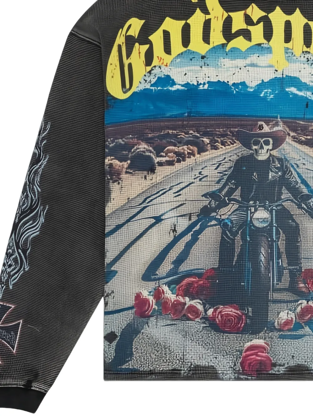 GODSPEED Long Lonely Road long-sleeve T-shirt - Grijs