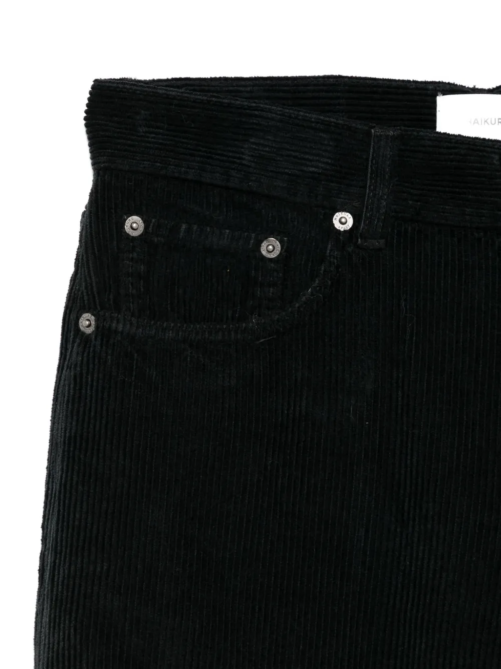 Haikure Ribfluwelen broek Zwart