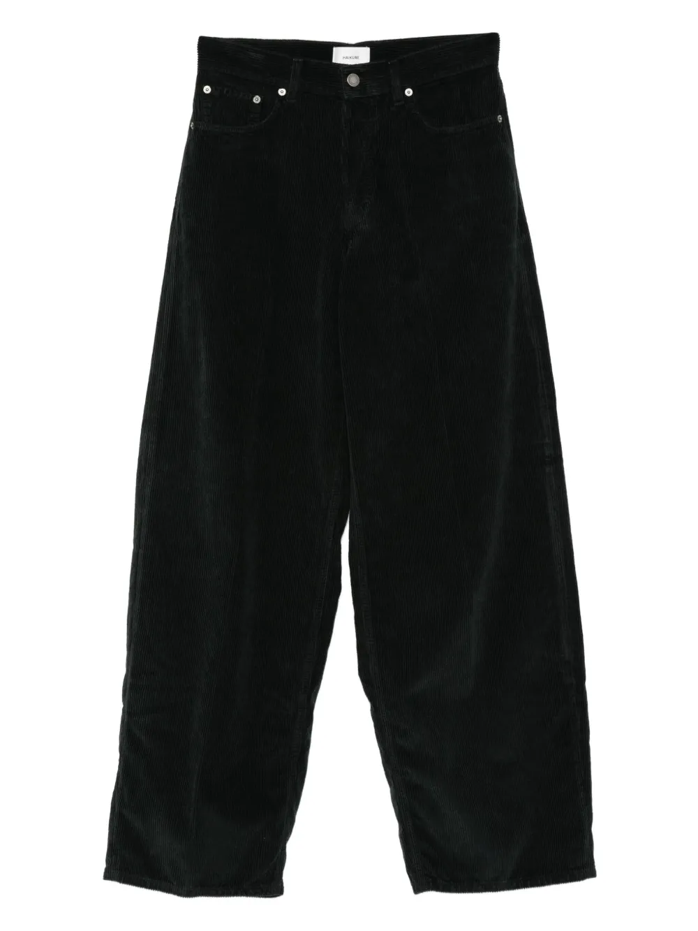 Haikure Ribfluwelen broek Zwart