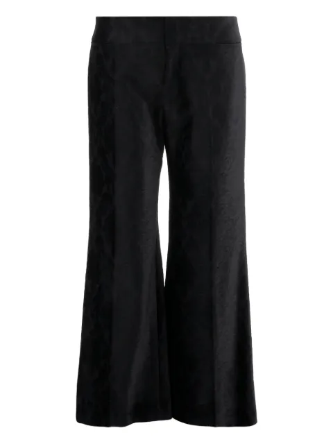 Chloé floral-pattern flared trousers