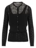 Chloé button-front open-knit cardigan - Black
