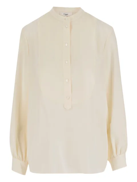 Chloé mandarin-collar button shirt