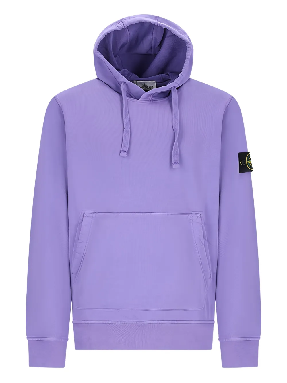 Stone Island patch-pocket hoodie Paars