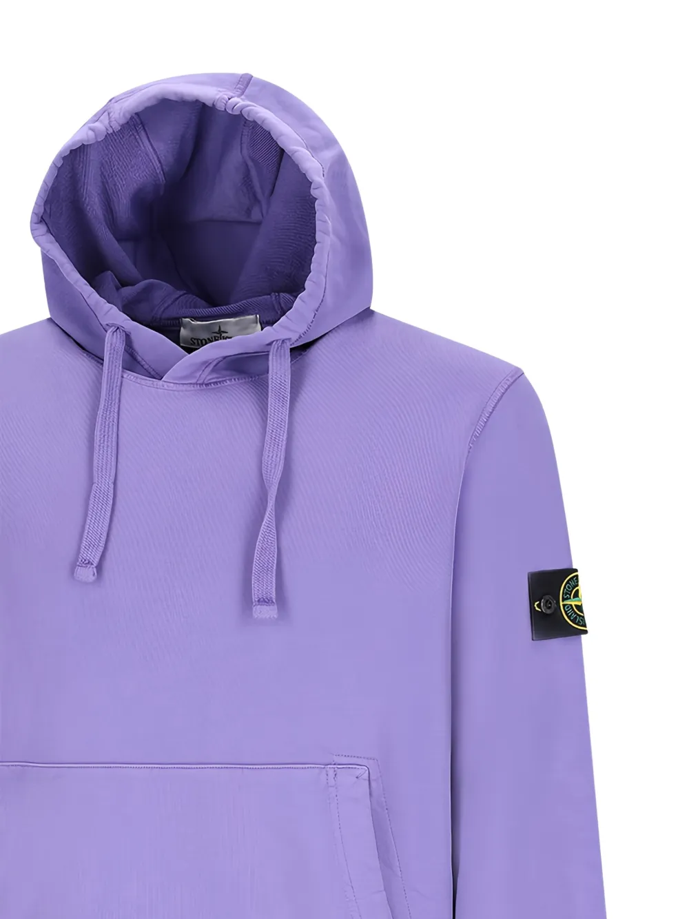 Stone Island patch-pocket hoodie Paars