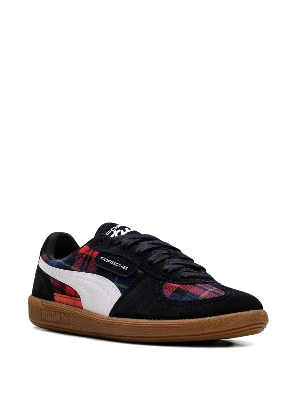 PUMA x Porsche Legacy "Palermo - Tartan - Black/Red" sneakers | Low-Tops | Image 2