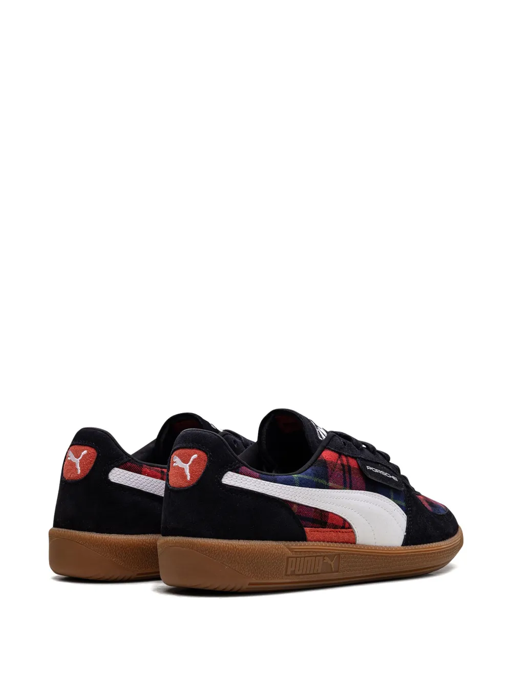 PUMA x Porsche Legacy "Palermo Tartan Black Red" sneakers